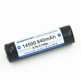 Keeppower Li-Ion batteri 14500 3,7 volt 840 mAh